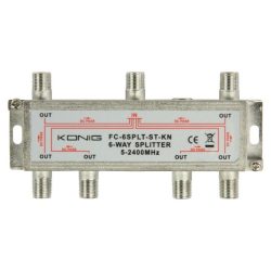 König FC-6SPLT-ST-KN 6 utas splitter, antennajel elosztó