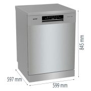 Gorenje GS642E90X mosogatógép 12 terítékes szürke