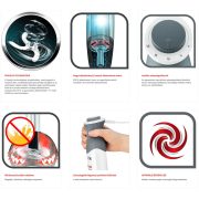 Tefal HB643138 Optichef fehér botmixer 3:1-ben 800W