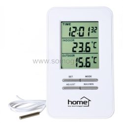 Home HC12 vezetékes külső-belső hőmérő órával
