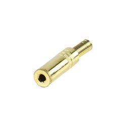 Nedis 3,5mm sztereó jack aljzat, aranyozott