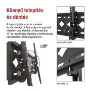 Emos KT02C dönthető, kihúzható falitartó 42"-85", 45kg