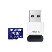 SAMSUNG MB-MD128SB, PRO Plus + Reader microSDXC 128GB, CLASS 10, UHS-I, U3, V30, A2