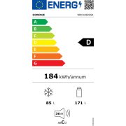 Gorenje NRK418DCS4 kombinált hűtőszekrény 55 cm