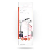 Nedis PCGP11055WT30 tápkábel, 3m, fehér, pipa dugókkal