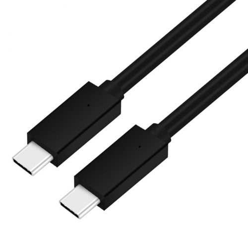 PLATINET USB-C - USB-C kábel, 3.1, 5A, fekete, 1m