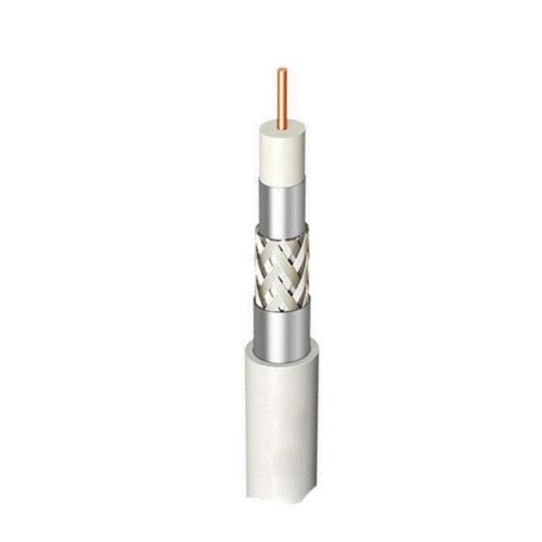 Amiko RG6W100CCS65 koax kábel, Trishield, fehér