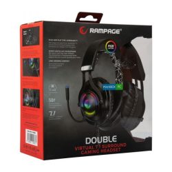 Rampage RM-K18 Double 7.1 gamer fejhallgató