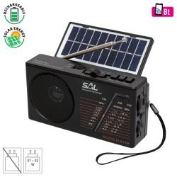 SAL RPH1 napelemes hibrid rádió, BT/USB/SD