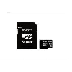 Silicon Power 8GB MicroSDHC memória kártya