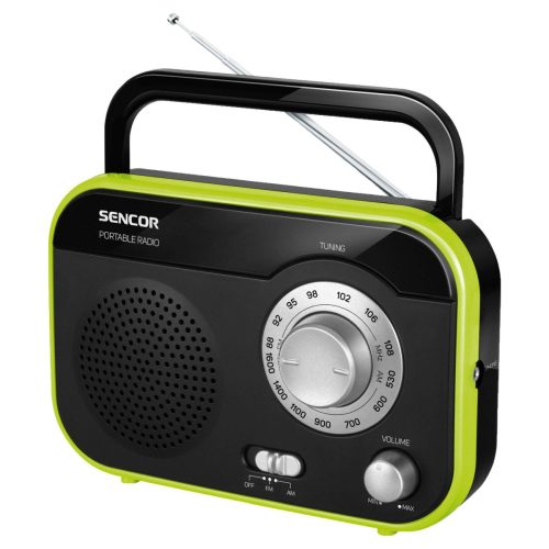 Sencor SRD210BGN hordozhartó rádió fekete-zöld