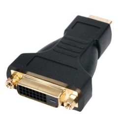 HDMI dugó - DVI alj adapter aranyozott
