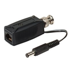 SC&T transceiver video+táp dugó, BNC alj -> Cat5 RJ45