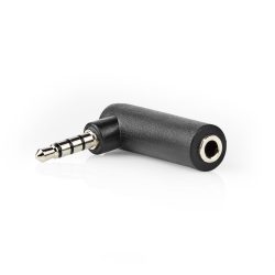   Nedis CAGP22980BK sztereó audó adapter 4 pólusú 3,5mm jack