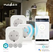 Nedis SmartLife Wifi intelligens csatlakozó 3db