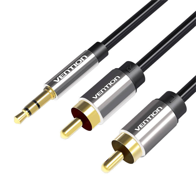 Vention BCFBF 2xRCA (Cinch) 3.5mm jack kábel, 1m