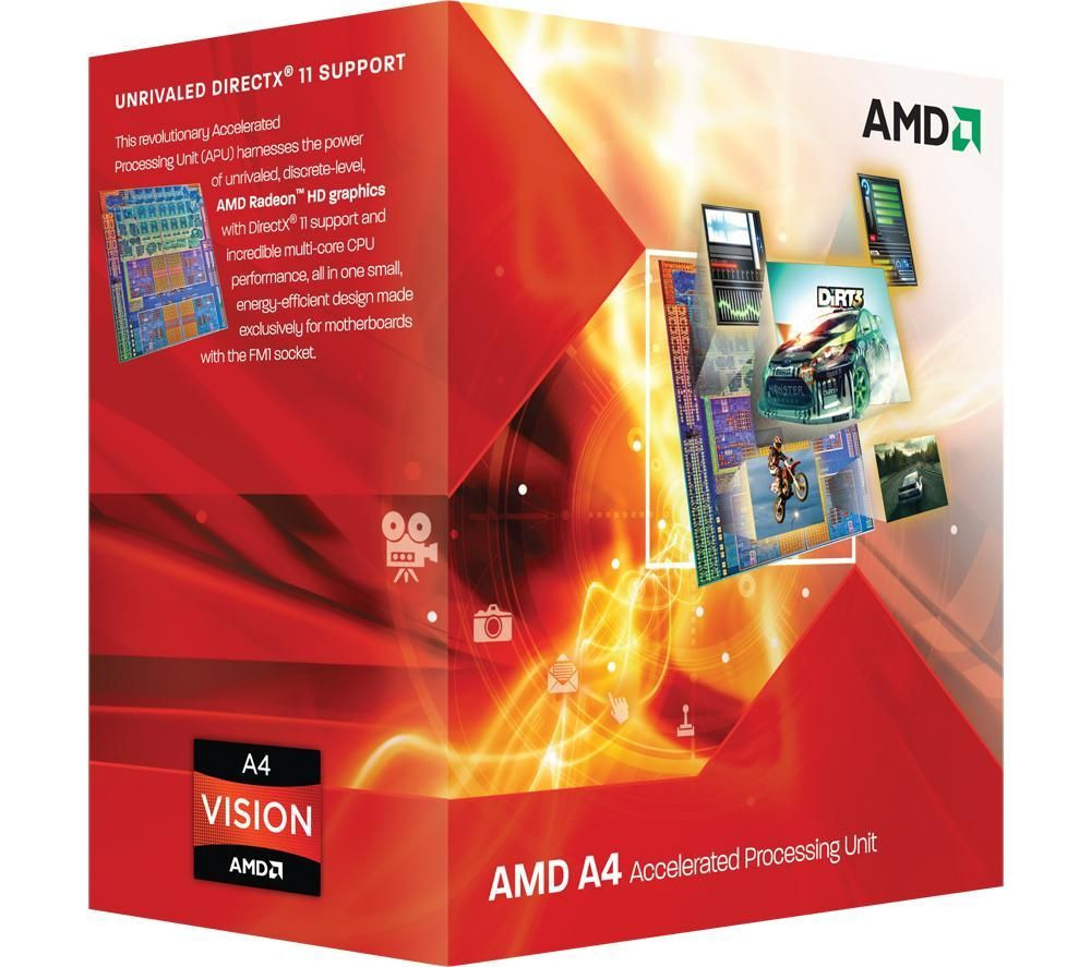 AMD A4-3400 x2 2,7GHz FM1 processzor OEM