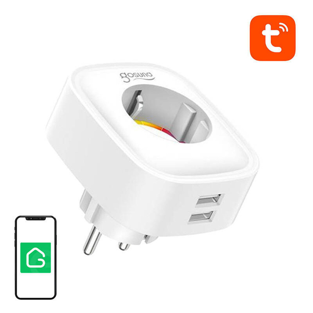 Gosund SP112 Wi-Fi okoskonnektor 2x USB-A töltőporttal, 16A